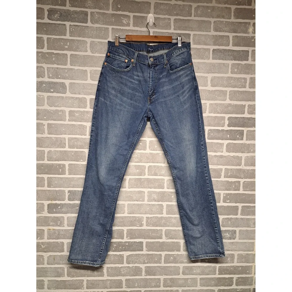 Levis‎ Strauss Mens Straigh Leg Western Blue Jeans Rodeo Ranchero Size 36 X 34L